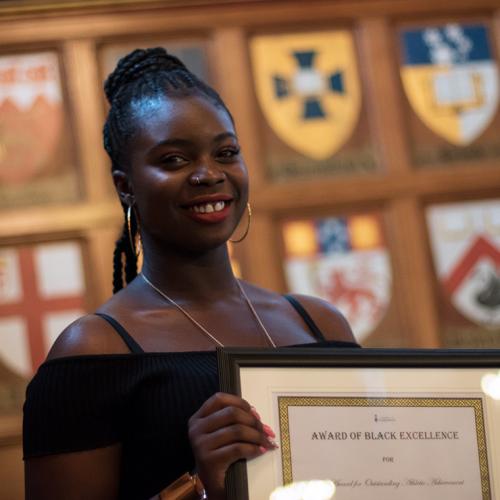 Black graduation is organized by students in parallel with convocation. Awards are given out to Black students who excel in STEM, liberal arts and other fields (photo by Geoffrey Vendeville) 