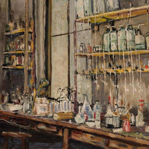 The Lab (1925) by Frederick Banting will be auctioned off in November (image courtesy of Heffel Fine Art Auction House) 