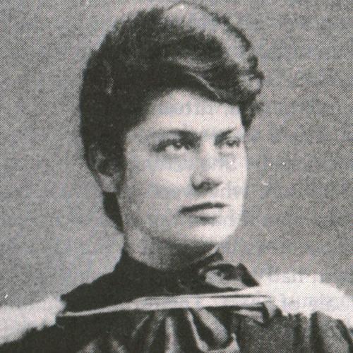 Portrait of Dr. Elizabeth Bagshaw in her graduation gown and hood, 1905