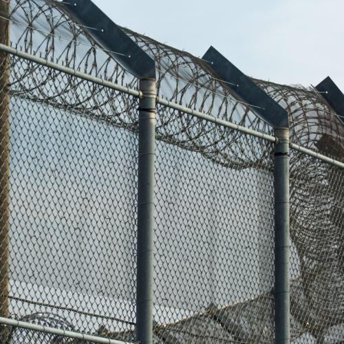The outside of a prison