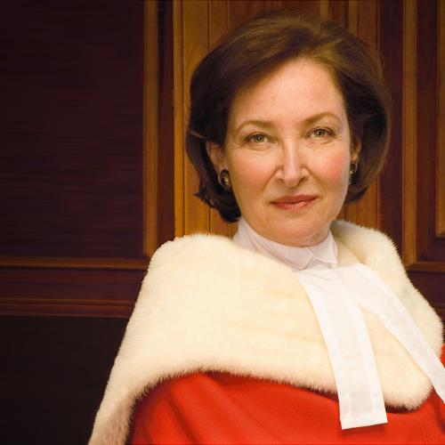 Justice Rosalie Abella wears her formal Supreme Court Robe. 