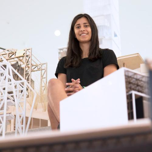 U of T grad Shalice Coutu wants to use architecture to improve people's lives (photo by Romi Levine) 