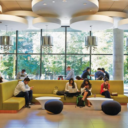 Students in University of Toronto Mississauga's state-of-the-art Instructional Centre. (photo by Paul Orenstein)