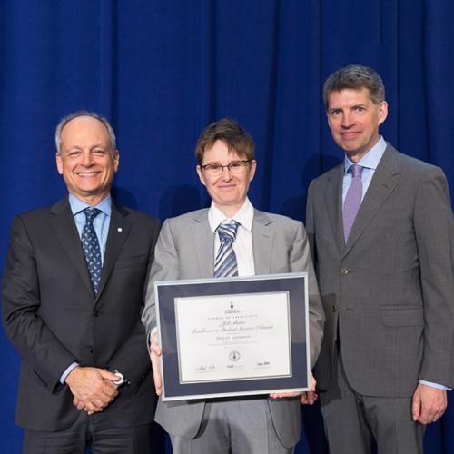 Holly Luffman receives a 2016 Jill Matus Excellence in Student Services Award