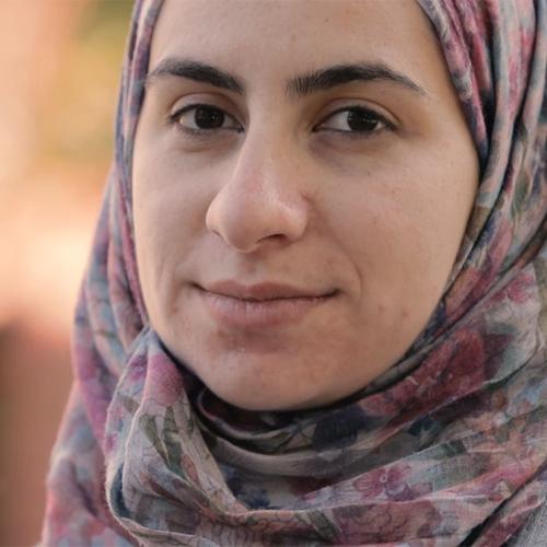 Syrian revolutionary and U of T student Noura Al-Jizawi (screen grab of video by Lisa Lightbourn) 