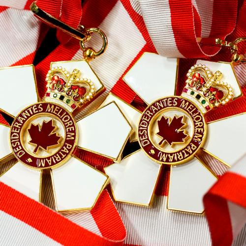 Two Order of Canada medals.