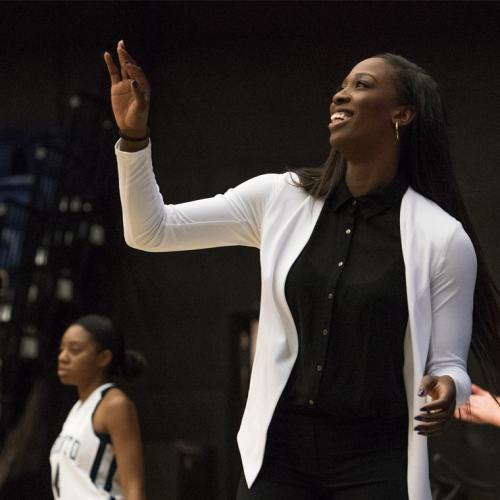Two-time Olympian Tamara Tatham will continue to coach Varsity Blues women's basketball while working with Raptors 905 (photo by Martin Bazyl) 