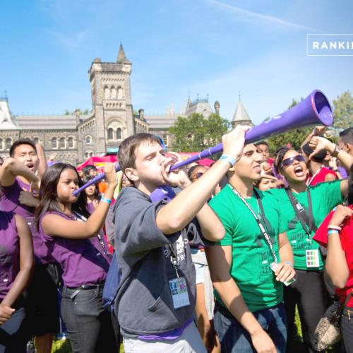 U of T students have cause to celebrate: the university has once again placed among the top universities in the world (photo by Johnny Guatto)