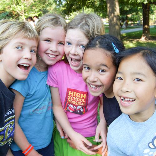 Smiling group of kids