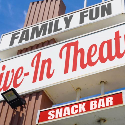 sign for drive in theatre