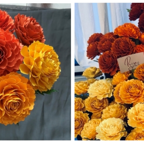 Paper Flowers - Marigold Bouquets