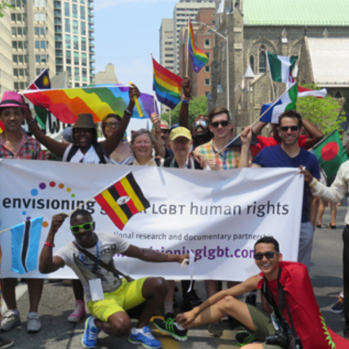 Nancy Nicol at Pride Event