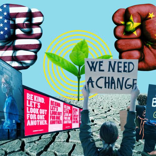 Collage of different social justice causes