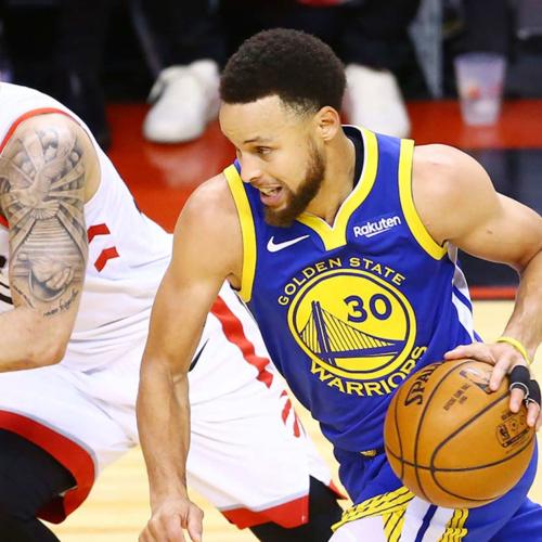 Photo of the Warriors vs the Raptors