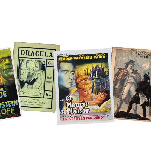 Classic Horror Film Posters and Novel Covers 