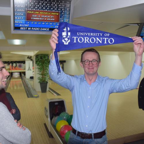 People at a bowling alley