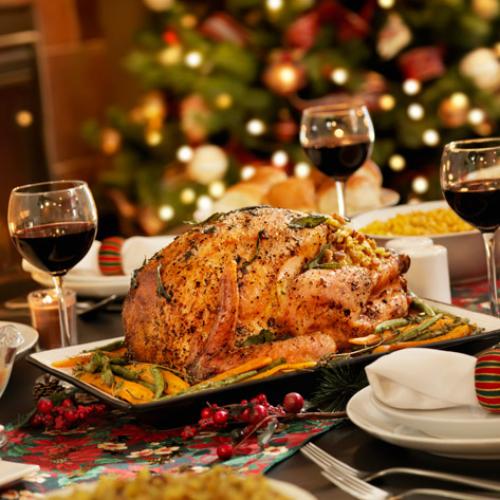 Picture of holiday dinner