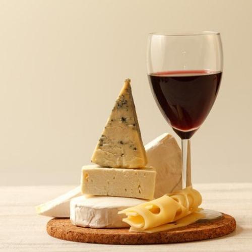 Picture of wine and cheese