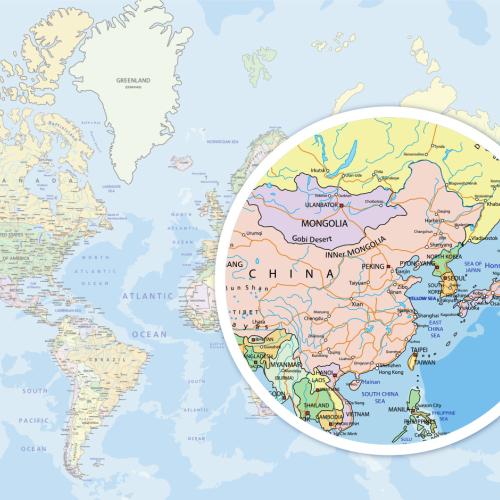 Map of East Asia