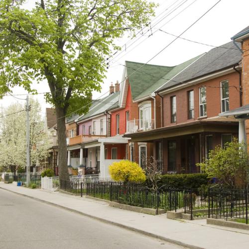 Residential housing in Toronto