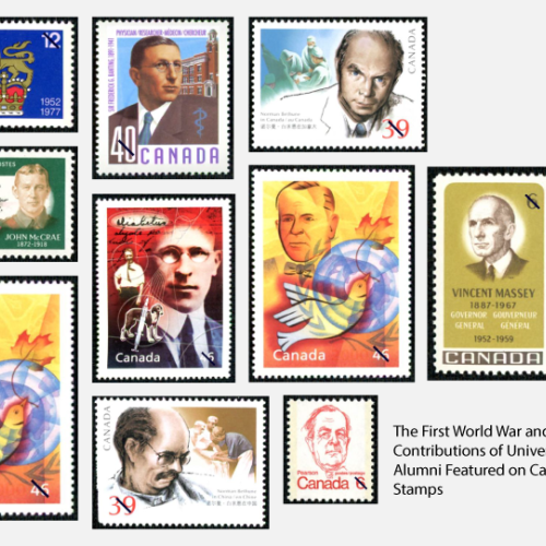 Stamps showing U of T alumni